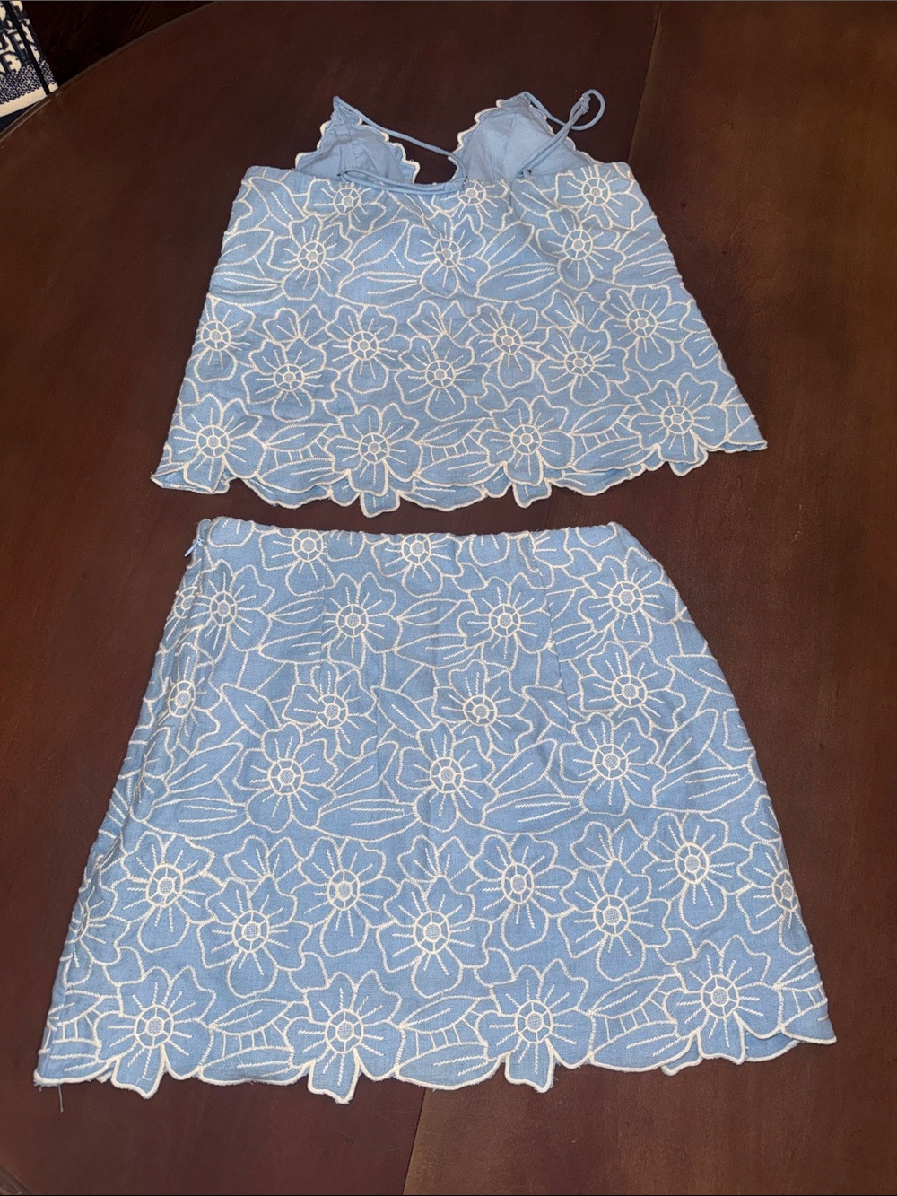 The A&F Scarlett Linen-Blend Mini Skort Matching Set - Picture 9 of 11